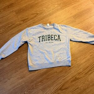 H&M Light Gray Fleece-Lined Sweatshirt